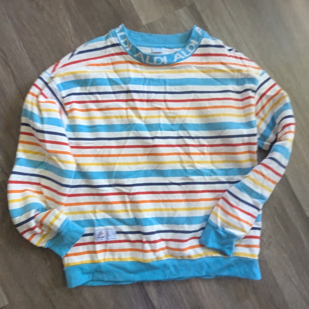 Aldi Gear Striped Multicolor Women's Sweatshirt